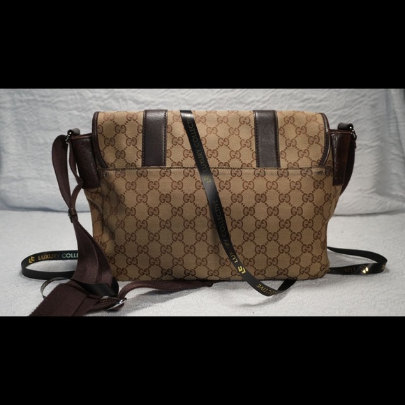 Gucci Beige/Ebony GG Messenger Bag - Picture 6 of 16